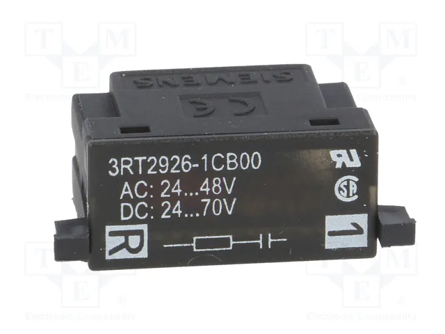 SIEMENS 3RT2926-1CB00 Limitador de sobretensiones con filtro RC, Medida S0 SIEMENS 3RT2926-1CB00 Limitador de sobretensiones con filtro RC, Medida S0