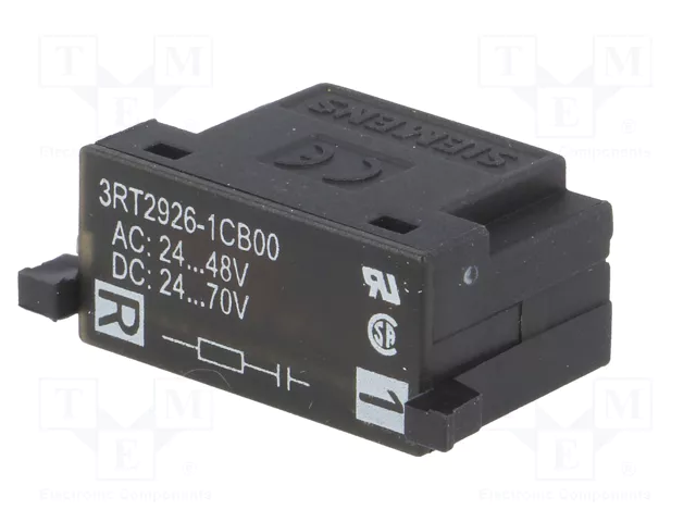 SIEMENS 3RT2926-1CB00 Limitador de sobretensiones con filtro RC, Medida S0 SIEMENS 3RT2926-1CB00 Limitador de sobretensiones con filtro RC, Medida S0