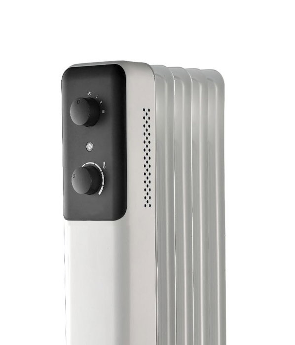 DAEWOO Radiador de aceite 5 elementos 1000W - 3 niveles - blanco/negro
