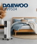DAEWOO Radiador de aceite 5 elementos 1000W - 3 niveles - blanco/negro
