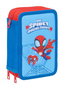 Safta Plumier Triple Spidey 37 Pcs 12,5x19,5x5,5cm