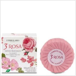 L'ERBOLARIO Rosa Jabón Pastilla Perfume Femenino Delicado 100Gr