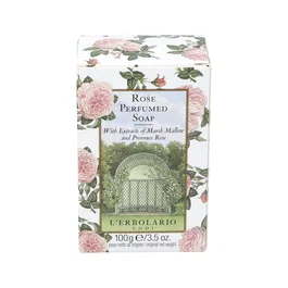 L'ERBOLARIO Rosa Jabón Pastilla Perfume Femenino Delicado 100Gr