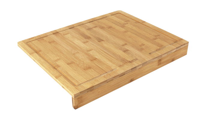 Quttin Tabla Cortar Bambú con Borde 35.4 cm x 25.3 cm x 4.9 cm (8 Unidades)