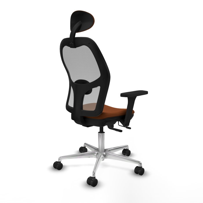 PIQUERAS Y CRESPO Silla de oficina Jorquera con mecanismo Sincro/Traslack Marrón y Gris