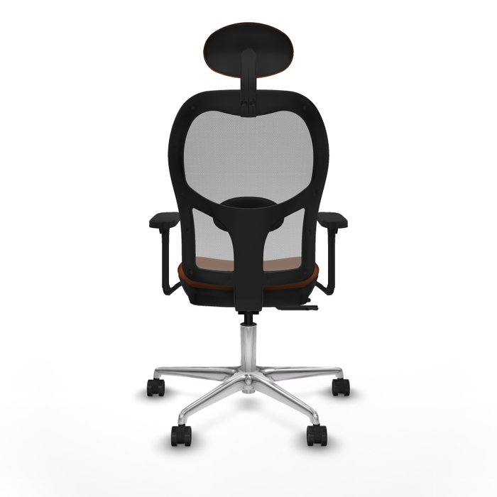 PIQUERAS Y CRESPO Silla de oficina Jorquera con mecanismo Sincro/Traslack Marrón y Gris