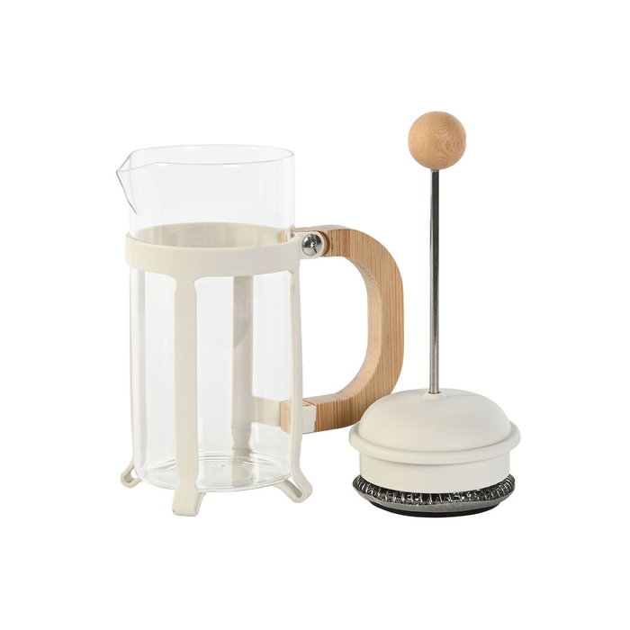 DKD Home Decor Cafetera Basicos Blanco Natural 350ml DKD Home Decor Cafetera Basicos Blanco Natural 350ml