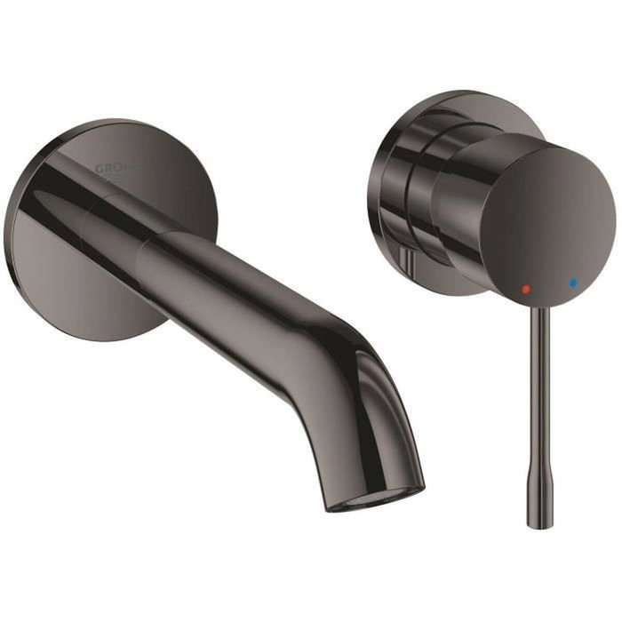 Grohe Essence Mezclador de lavabo de pared 2 orificios Talla M Acabado grafito duro Grohe Essence Mezclador de lavabo de pared 2 orificios Talla M Acabado grafito duro
