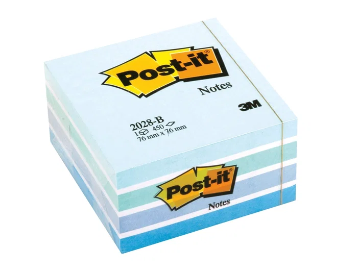 Post-It Cubo de Notas Autoadhesivas Azul Pastel 76x76 mm 450 Hojas Post-It Cubo de Notas Autoadhesivas Azul Pastel 76x76 mm 450 Hojas