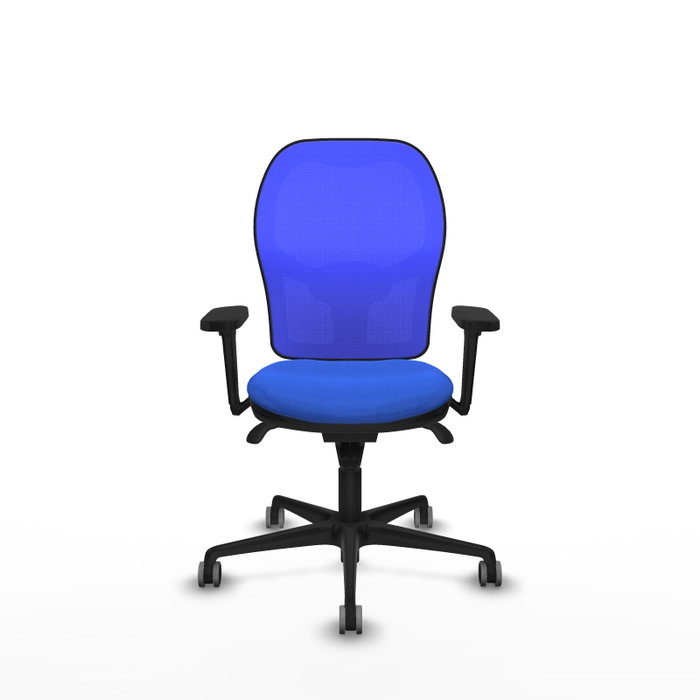 PIQUERAS Y CRESPO Silla de oficina Jorquera Azul con mecanismo Sincro y Brazos 3D