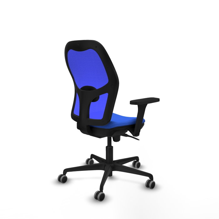PIQUERAS Y CRESPO Silla de oficina Jorquera Azul con mecanismo Sincro y Brazos 3D