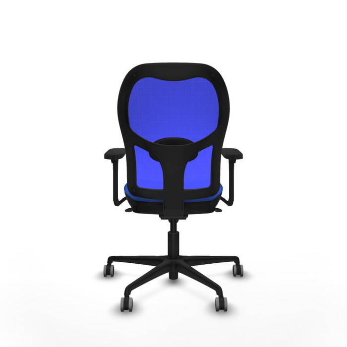 PIQUERAS Y CRESPO Silla de oficina Jorquera Azul con mecanismo Sincro y Brazos 3D