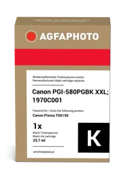 Agfa Photo Cartucho de tinta compatible con Canon PGI-580pgbk XXL Negro (1970C001)