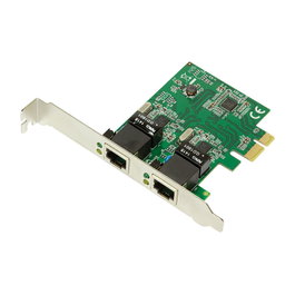 LogiLink Tarjeta de red PCI-Express con 2 puertos Gigabit LAN