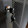Phasak Armario rack mural 19 pulg 15U 600x600 negro con ventilación y luz azul