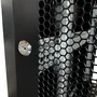 Phasak Armario rack mural 19 pulg 15U 600x600 negro con ventilación y luz azul