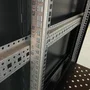 Phasak Armario rack mural 19 pulg 15U 600x600 negro con ventilación y luz azul
