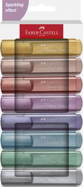 Marcador Fluor Faber-Castell Textliner 1546 Metalico Estuche De 8