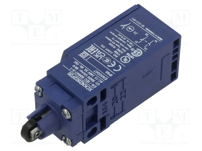 TELEMECANIQUE SENSORS XCKN2502P20 Interruptor de fin de carrera con roldana de plástico Ø11mm TELEMECANIQUE SENSORS XCKN2502P20 Interruptor de fin de carrera con roldana de plástico Ø11mm