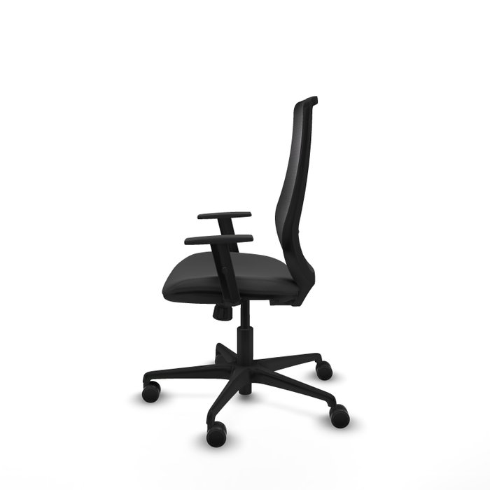 PIQUERAS Y CRESPO Silla de oficina Mardos con mecanismo Sincro, Gris oscuro y Negro