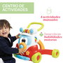 Chicco Andador Happy Hippie 00011335000000 2 en 1 de Actividades para Bebé de Plástico Reciclado