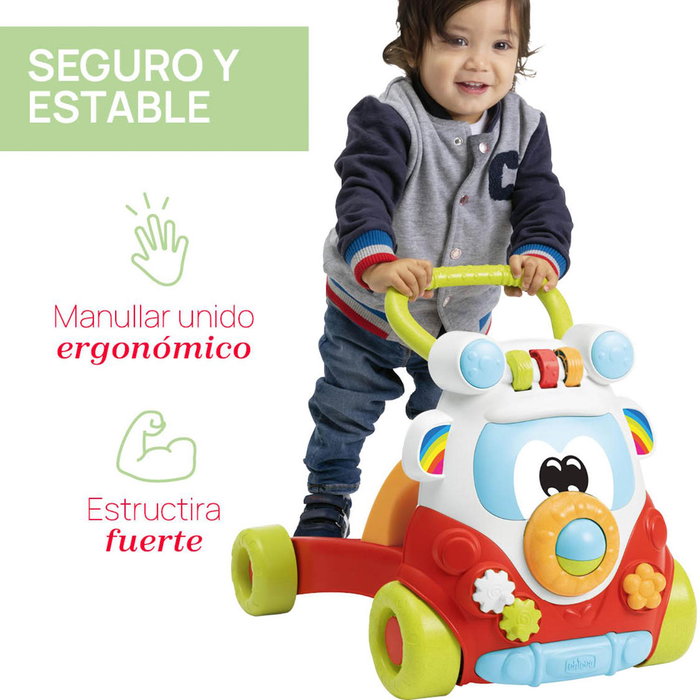 Chicco Andador Happy Hippie 00011335000000 2 en 1 de Actividades para Bebé de Plástico Reciclado