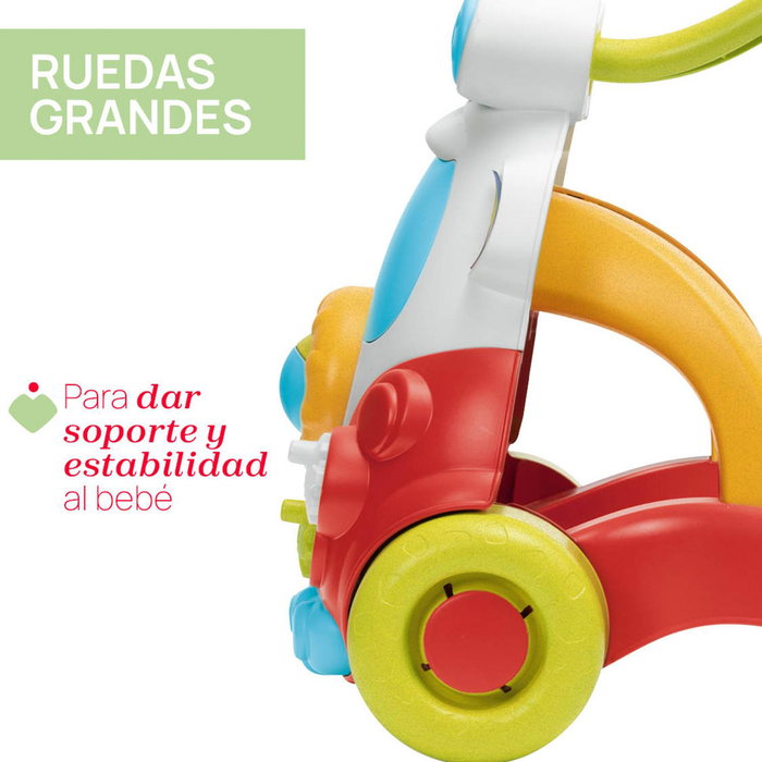 Chicco Andador Happy Hippie 00011335000000 2 en 1 de Actividades para Bebé de Plástico Reciclado