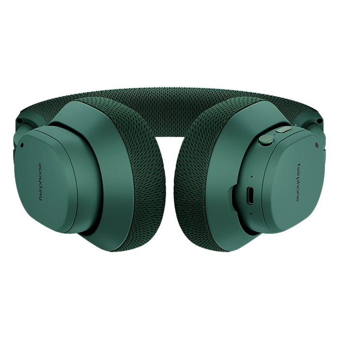 Fairphone Fairbuds XL (2025) Auriculares Over-Ear Inalámbricos con Cancelación Activa de Ruido (ANC), 30h Batería, Bluetooth 5.1, Verde