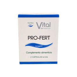 VITAL BALLANCE Pro-Fert 60 Cap. Suplemento para el Hombre Zinc Espermatogénesis Testosterona Vitamina E C Selenio