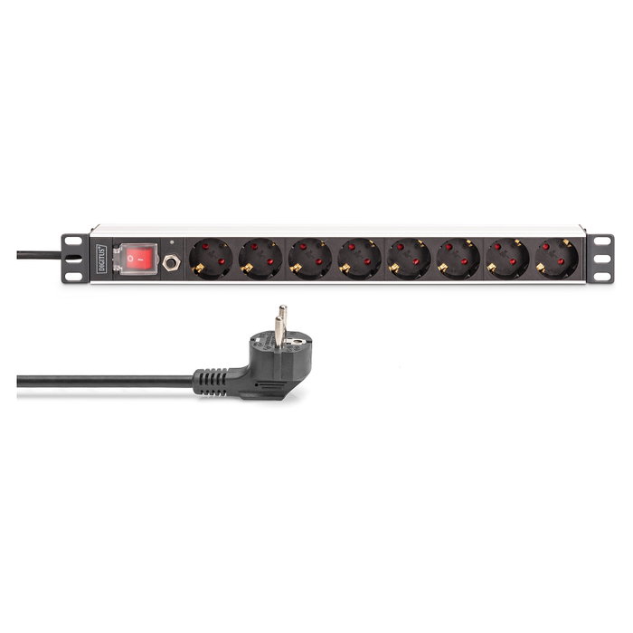 Digitus DN-95436 Regleta de Distribución de Energía 8 Tomas 19 2m Negro