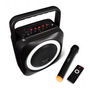 Fonestar BOX-35LED Altavoz Portatil Bluetooth Karaoke con Microfono Inalambrico y 35W RMS