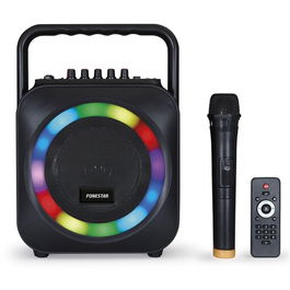 Fonestar BOX-35LED Altavoz Portatil Bluetooth Karaoke con Microfono Inalambrico y 35W RMS