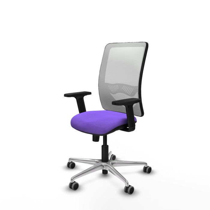 PIQUERAS Y CRESPO Silla de oficina Zulema con mecanismo Sincro, color Lila y Blanco PIQUERAS Y CRESPO Silla de oficina Zulema con mecanismo Sincro, color Lila y Blanco
