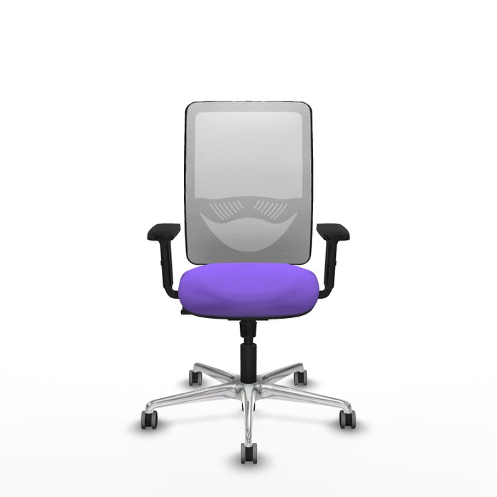 PIQUERAS Y CRESPO Silla de oficina Zulema con mecanismo Sincro, color Lila y Blanco PIQUERAS Y CRESPO Silla de oficina Zulema con mecanismo Sincro, color Lila y Blanco