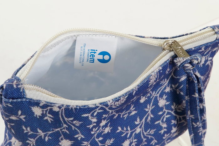 DKD Home Decor Neceser Boho Azul Marino Amarillo 6 Unidades 6 x 13 x 17 cm