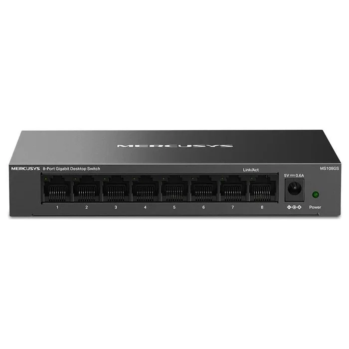 Mercusys MS108GS Switch Gigabit Ethernet de 8 puertos Negro