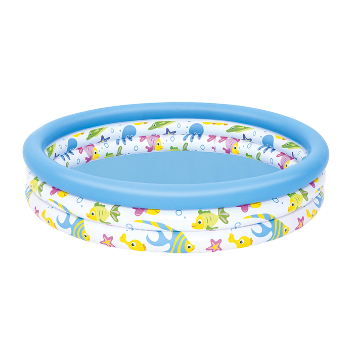 Bestway Piscina Hinchable Infantil 3 Aros Coral 122x25 cm +2 Años Jardin 51226