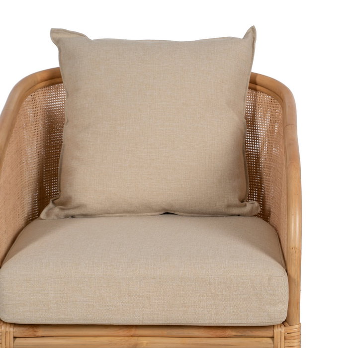 Sillón Natural Ratán Decoración 68 X 68 X 76 cm