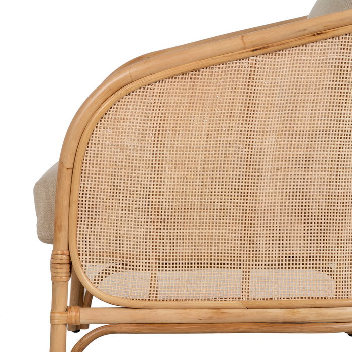 Sillón Natural Ratán Decoración 68 X 68 X 76 cm