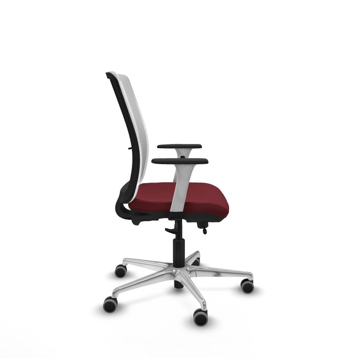 PIQUERAS Y CRESPO Silla de oficina Haches Granate y Blanco
