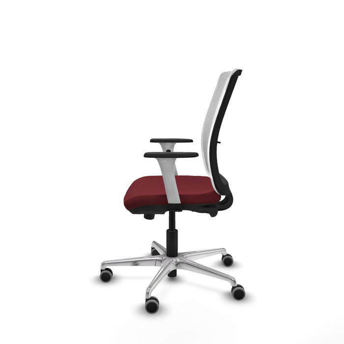 PIQUERAS Y CRESPO Silla de oficina Haches Granate y Blanco