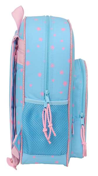 Safta Mochila Junior Adapt.Carro Stitch "Happy" 32x38x12 Cm