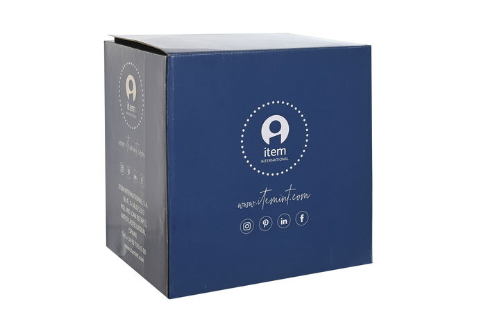 DKD Home Decor Vajilla Azul Blanco Porcelana 18 Piezas Shabby