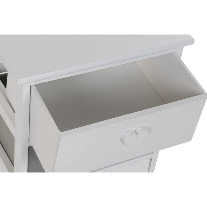 DKD Home Decor Cajonera Blanco Gris 3 Cajones 29 x 58 x 40 cm