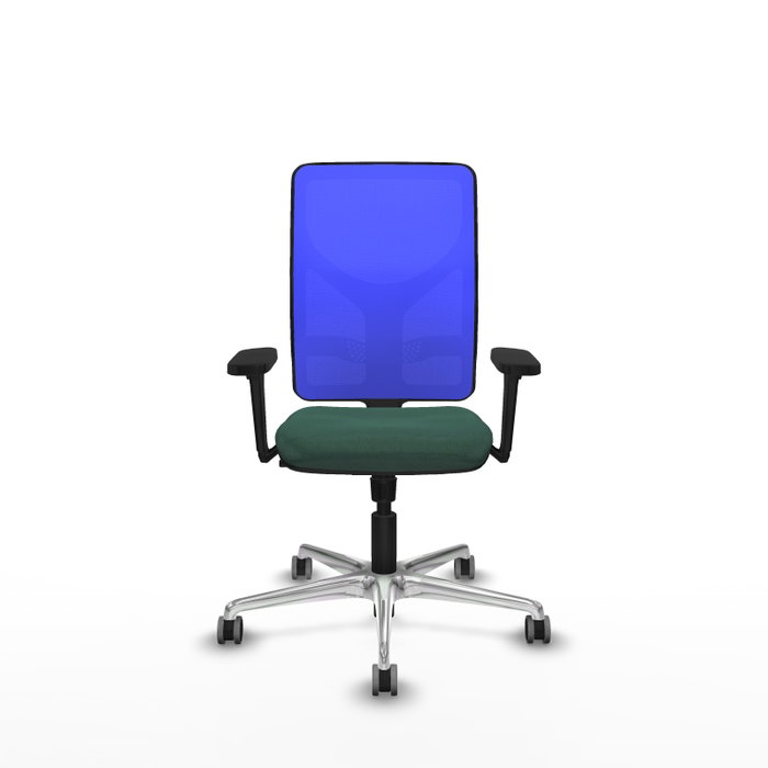 PIQUERAS Y CRESPO Silla de oficina Motilla con mecanismo Sincro, Verde botella y Azul PIQUERAS Y CRESPO Silla de oficina Motilla con mecanismo Sincro, Verde botella y Azul