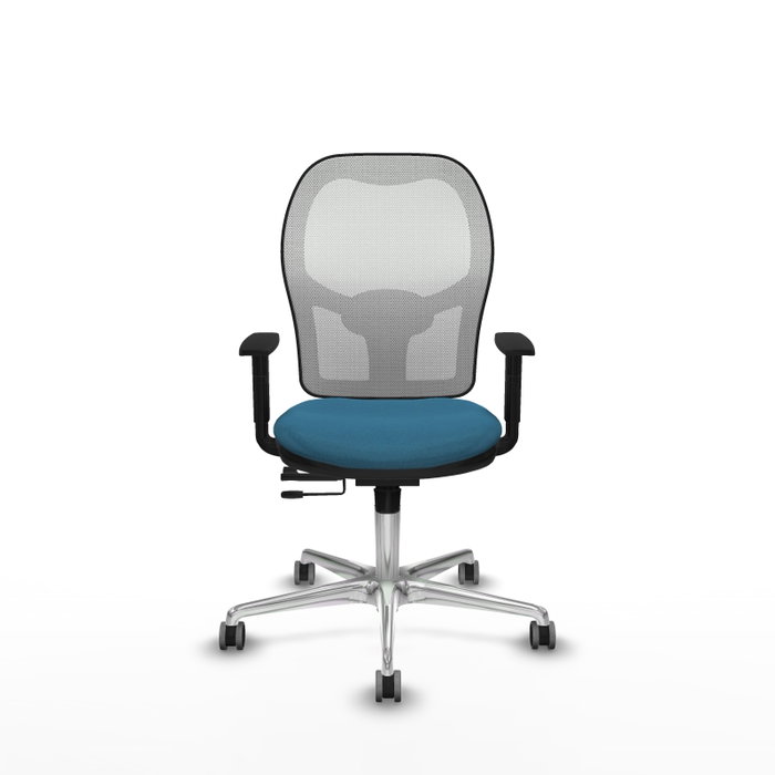 PIQUERAS Y CRESPO Silla de oficina Jorquera Verde petróleo y Blanco