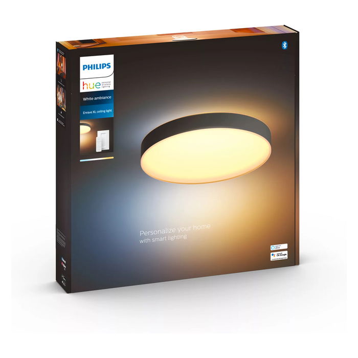 Philips Hue Enrave XL Deckenleuchte Schwarz 6500lm White Ambiance