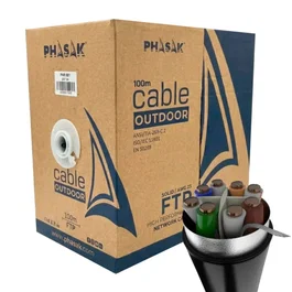 Phasak Bobina de Cable RJ45 FTP PHR 681 Cat.6A 100m Gris