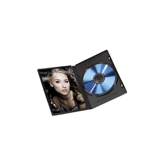 Hama Pack de 10 cajas Jewel Case para DVD, negro