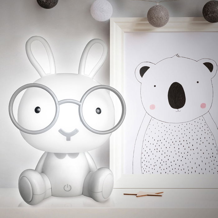 Home Deco Kids Luz Quitamiedo LED Conejo Kawaii